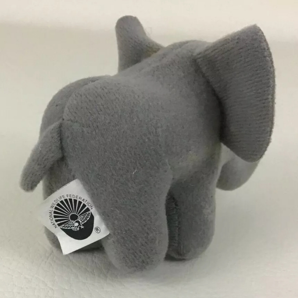 National Wildlife Federation McDonald's Plush Animal Elephant Toy Vintage 1994 - Picture 2 of 2